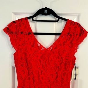 Red Lace BB Dakota Mini Dress - NEW W/TAGS